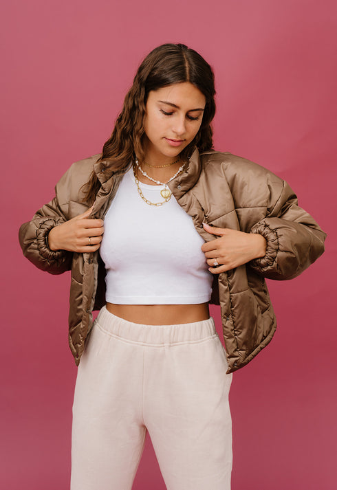 SoHo Puffer// Chocolate